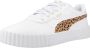 PUMA Carina 3.0 Animal Jr Sneakers White-Light Sand- Gold - Thumbnail 2