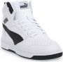 Puma Rebound v6 Mid V6 Mid sneakers lichtgrijs donkerblauw rood Imitatieleer 39 - Thumbnail 7