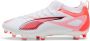 Puma ULTRA 5 MATCH FG AG Junior voetbalschoenen wit zwart rood - Thumbnail 4