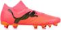 PUMA Future 7 Pro Gras Kunstgras Voetbalschoenen (MG) Roze Zwart Oranje - Thumbnail 1