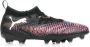 Puma Future 8 Match FG AG Junior voetbalschoenen zwart wit oranjerood - Thumbnail 4