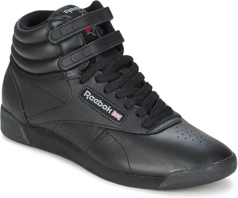 Black high store top reebok shoes