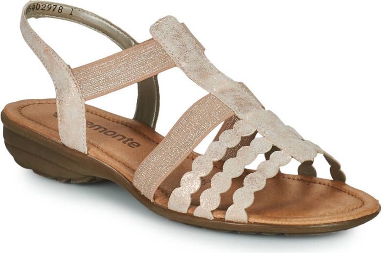 Remonte Sandalen met lichte metalliceffect