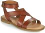 Remonte Casual Open Bruine Platte Sandalen Brown Dames - Thumbnail 2