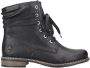 Rieker Hoge veterschoenen winterboots blokhak enkellaarsjes met subtiele studs - Thumbnail 1