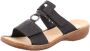 Rieker Zwarte Dames Slip-On Sandalen Black Dames - Thumbnail 5