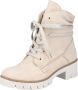 Rieker Beige Bikerboot Jaarrond Draagbaar Zachte Voering Rits & Vetersluiting Beige Dames - Thumbnail 3