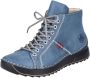 Rieker Hoge veterschoenen met decoratieve stiksels - Thumbnail 2