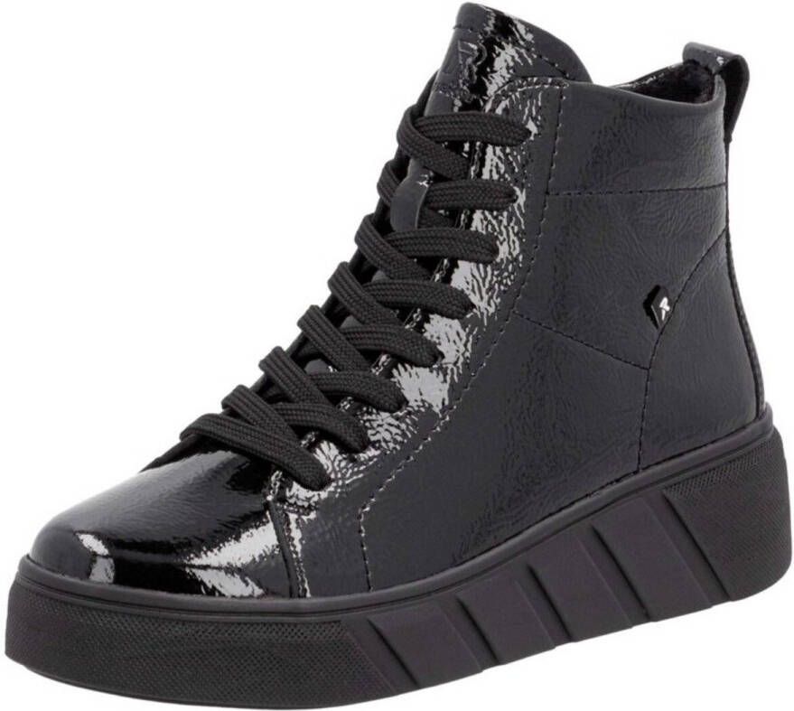 Rieker EVOLUTION Veterschoenen vrijetijdsschoen high top sneaker plateausneaker met rits