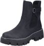 Rieker Chelsea-boots instappers enkellaars plateau met binnenrits - Thumbnail 1