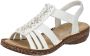 Rieker sandaal Beige Off white 62809 - Thumbnail 2