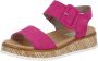 Rieker Revolution suède sandalen fuchsia - Thumbnail 5