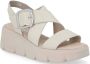 Rieker Beige Casual Platte Sandalen Vrouwen Beige Dames - Thumbnail 8