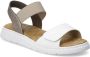 Rieker Witte Open Platte Sandalen Vrouwen Multicolor Dames - Thumbnail 2