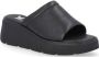 Rieker Zwarte Casual Open Muiltjes Dames Platte Sandalen Black Dames - Thumbnail 11