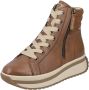 Rieker EVOLUTION Hoge veterschoenen plateaulaarsjes high top sneakers with two zippers - Thumbnail 1