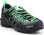 Salewa Wildfire Edge GTX Approachschoenen zwart groen - Thumbnail 2