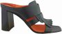 Santoni Heeled Mules Black Dames - Thumbnail 2