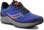 Saucony Canyon TR2 Heren Sportschoenen Hardlopen Trail blauw wit rood - Thumbnail 2