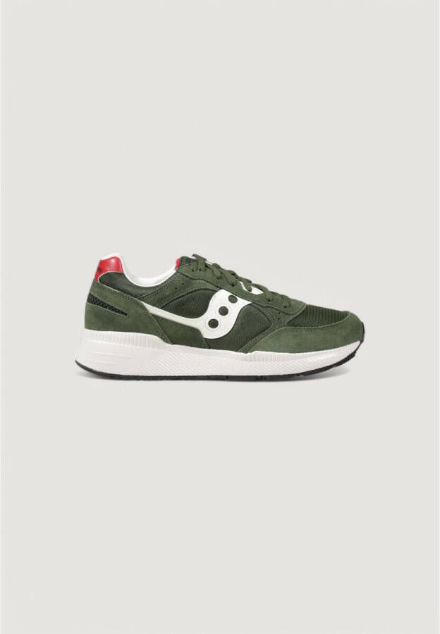 Saucony Groene Slip-On Leren Sneakers Green Heren