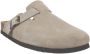 Scholl OLIVIER NEW Suede SA Mens Dark Beige FALSO Clogs Dark Beige - Thumbnail 2