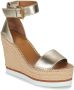 SEE BY CHLOÉ See By Chloé Sandalen Dames Glyn High Maat: 40 Materiaal: Leer Kleur: Goud - Thumbnail 3