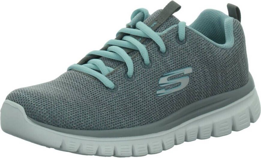 Skechers Sneakers Graceful Twisted Fortune met memory foam vrijetijdsschoen halfschoen veterschoen