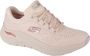 Skechers Comfortabele Arch Fit Natuurlijke Mesh Sneaker Beige Dames - Thumbnail 18