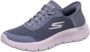 Skechers Slip-ins Go Walk Instappers blauw Textiel Dames - Thumbnail 3