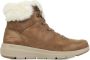 Skechers Glacial Ultra Cozyly Veterboot Vrouwen Bruin Cognac - Thumbnail 46