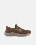 Skechers Bruine Slip-On Vegan Sneakers met Arch Support Brown Heren - Thumbnail 36