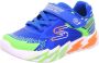 Skechers Kinder S Lights FLEX-GLOW BOLT unisex sneaker 400138L blauw - Thumbnail 7