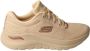 Skechers Comfortabele Arch Fit Natuurlijke Mesh Sneaker Beige Dames - Thumbnail 2