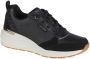 Skechers Geperforeerde Duraleather Sneakers Black Dames - Thumbnail 26