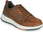 Skechers Lace Up Leather Sneaker Slippers Brown Heren - Thumbnail 2