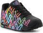 Skechers Lage Sneakers Highlight Love 177981 BKMT Black Multi - Thumbnail 129