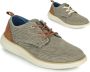 Skechers Status 2.0 Pexton Sneaker Heren Taupe - Thumbnail 4