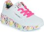 Skechers Uno Light sneakers wit multi Meisjes Imitatieleer Hartjes 32 - Thumbnail 6