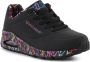 Skechers Sneakers met sleehak UNO-LOVING LOVE vrijetijdsschoen lage schoen veterschoen met coole graffiti-print - Thumbnail 27