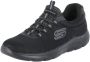 Skechers Sport Heren SUMMITS Sneakers Instappers Heren Zwart - Thumbnail 2