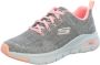 Skechers Arch Fit Comfy Wave 149414-GYPK Vrouwen Grijs Sneakers - Thumbnail 4