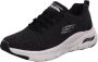 Skechers arch fit infinite adventure hardloopschoeenen zwart wit dames - Thumbnail 3