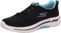 Skechers GO Walk Arch FIT Sneaker Zwart Dames - Thumbnail 3