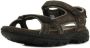 Skechers Bruine Herensandalen met Klittenbandsluiting en Luxe Foam Bruin Heren - Thumbnail 4