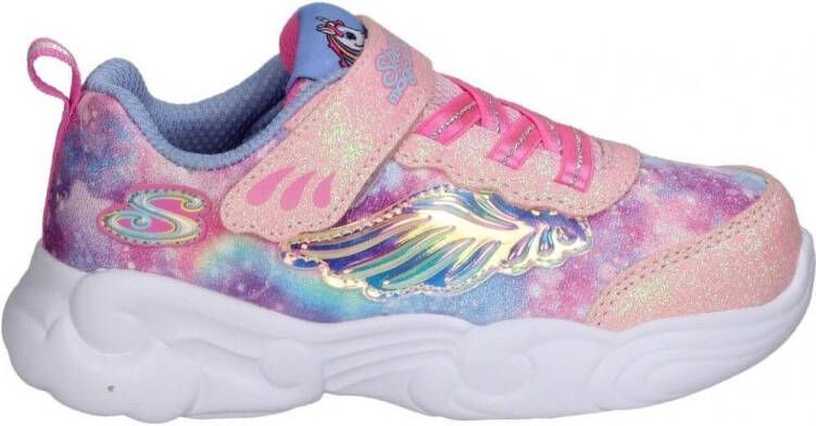 Skechers Unicorn Storm Roze Sneakers Klittenband