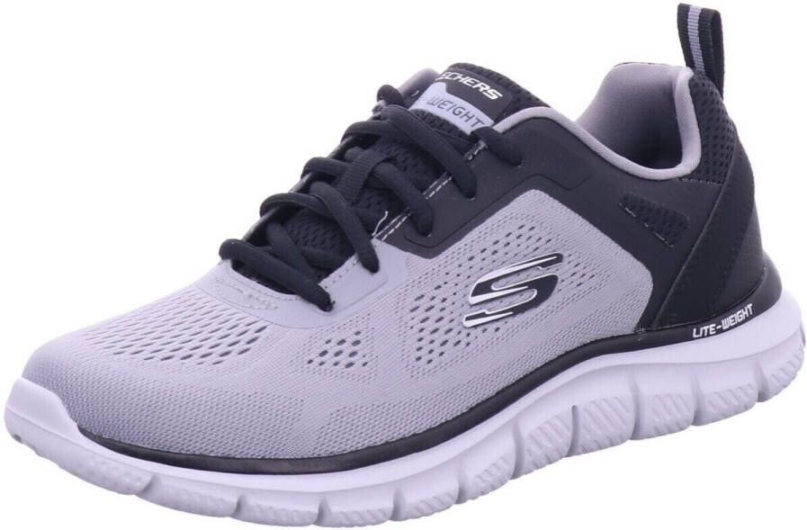 Skechers Track-Broader 232698-GYBK Mannen Grijs Sneakers Sportschoenen