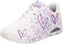 Skechers Sneakers met sleehak UNO-SPREAD THE LOVE vrijetijdsschoen lage schoen veterschoen met opvallende graffiti-print - Thumbnail 5