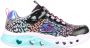 Skechers Flutter Heart Lights Loves Wild Black Multi Lage sneakers - Thumbnail 1