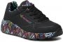 Skechers Sneakers met sleehak UNO-LOVING LOVE vrijetijdsschoen lage schoen veterschoen met coole graffiti-print - Thumbnail 15