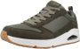 Skechers Uno Stacre Heren Sneakers Olijfgroen - Thumbnail 3